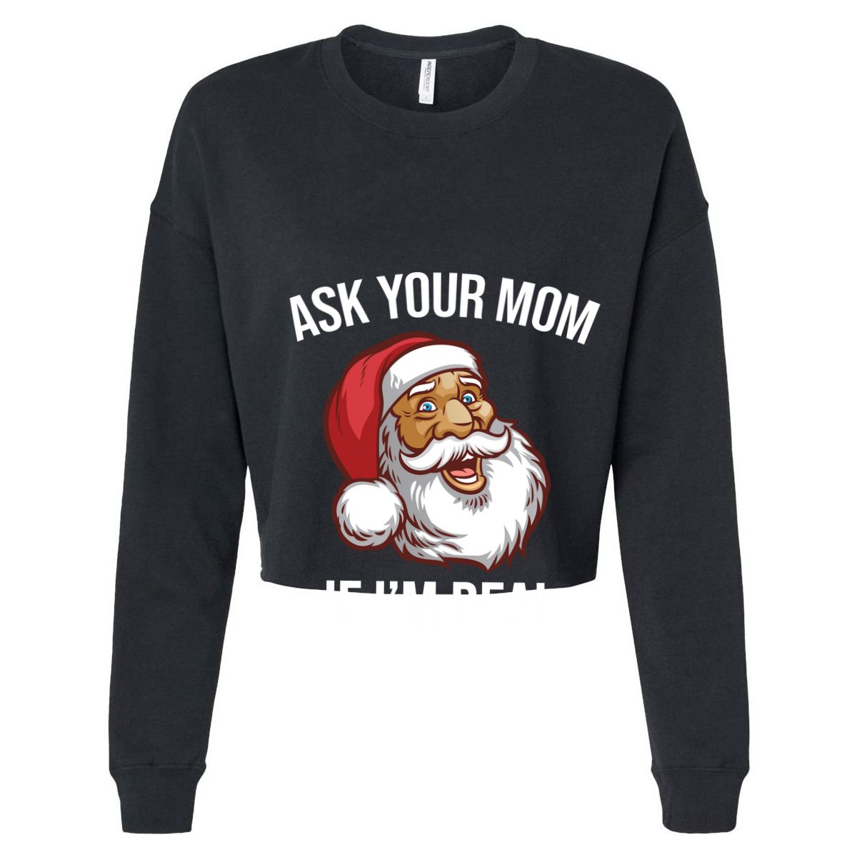Ask Your Mom If I'm Real Funny Santa Golf Towel