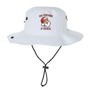 Ask Your Mom If I'm Real Funny Santa Legacy Cool Fit Booney Bucket Hat