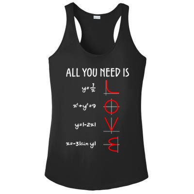All You Need Is Love Math Vertical Ladies PosiCharge Competitor Racerback Tank