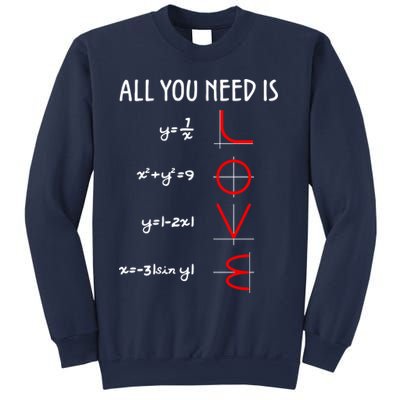 All You Need Is Love Math Vertical Sweatshirt
