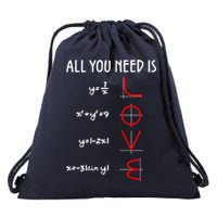 All You Need Is Love Math Vertical Drawstring Bag