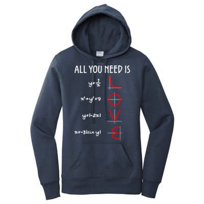 All You Need Is Love Math Vertical Women's Pullover Hoodie