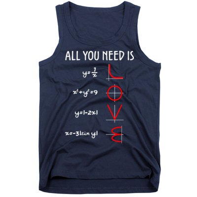 All You Need Is Love Math Vertical Tank Top