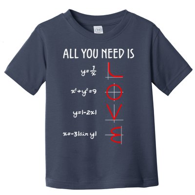 All You Need Is Love Math Vertical Toddler T-Shirt