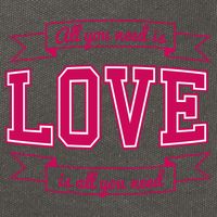 All You Need Is Love Is All You Need Cotton Canvas Backpack