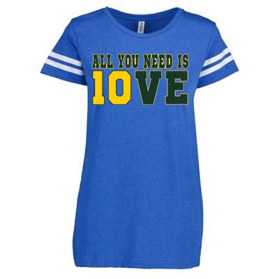 All You Need Is Love Green Bay Enza Ladies Jersey Football T-Shirt