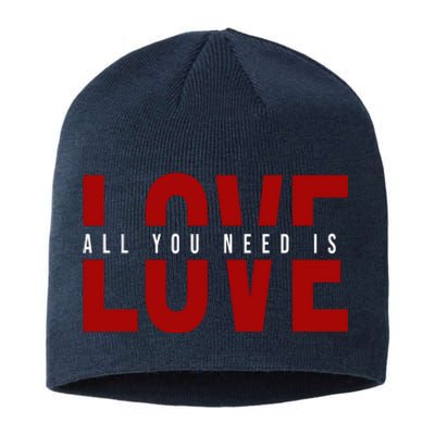 All You Need Is Love Cute Gift Sustainable Beanie