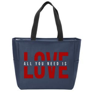 All You Need Is Love Cute Gift Zip Tote Bag