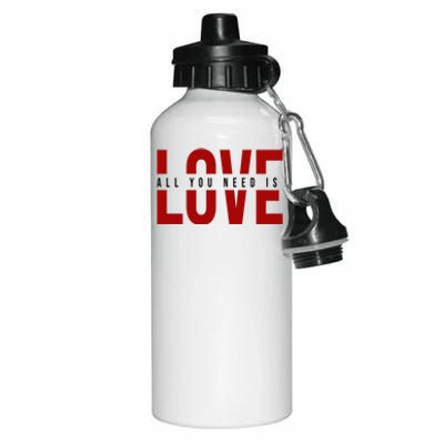 All You Need Is Love Cute Gift Aluminum Water Bottle 