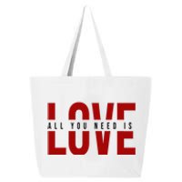 All You Need Is Love Cute Gift 25L Jumbo Tote