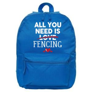 All You Need Is Fencing Valentine Party Gift 16 in Basic Backpack