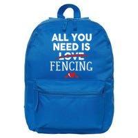 All You Need Is Fencing Valentine Party Gift 16 in Basic Backpack