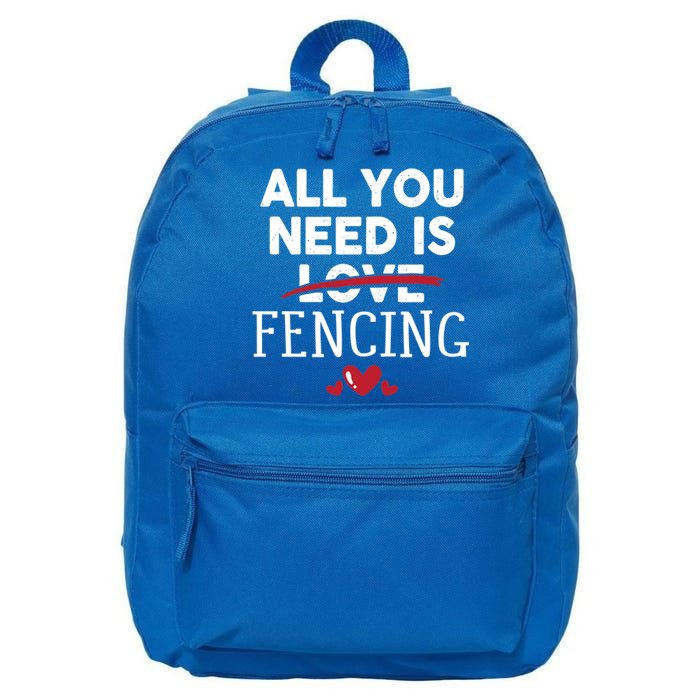 All You Need Is Fencing Valentine Party Gift 16 in Basic Backpack