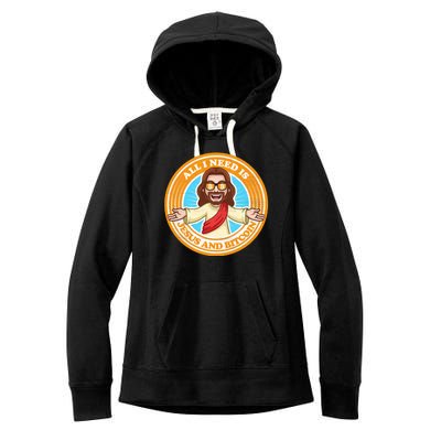 All You Need Is Jesus And Bitcoin Women's Fleece Hoodie