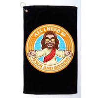 All You Need Is Jesus And Bitcoin Golf Towel