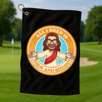 All You Need Is Jesus And Bitcoin Golf Towel