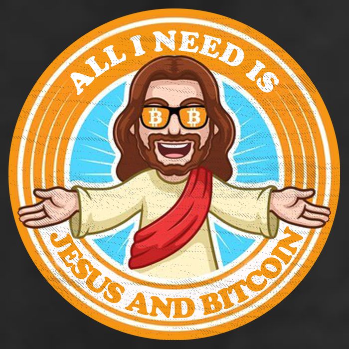 All You Need Is Jesus And Bitcoin Golf Towel