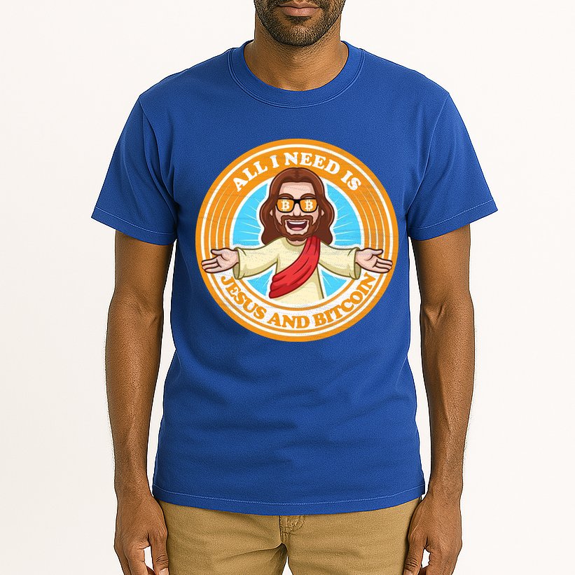 All You Need Is Jesus And Bitcoin Tall T-Shirt