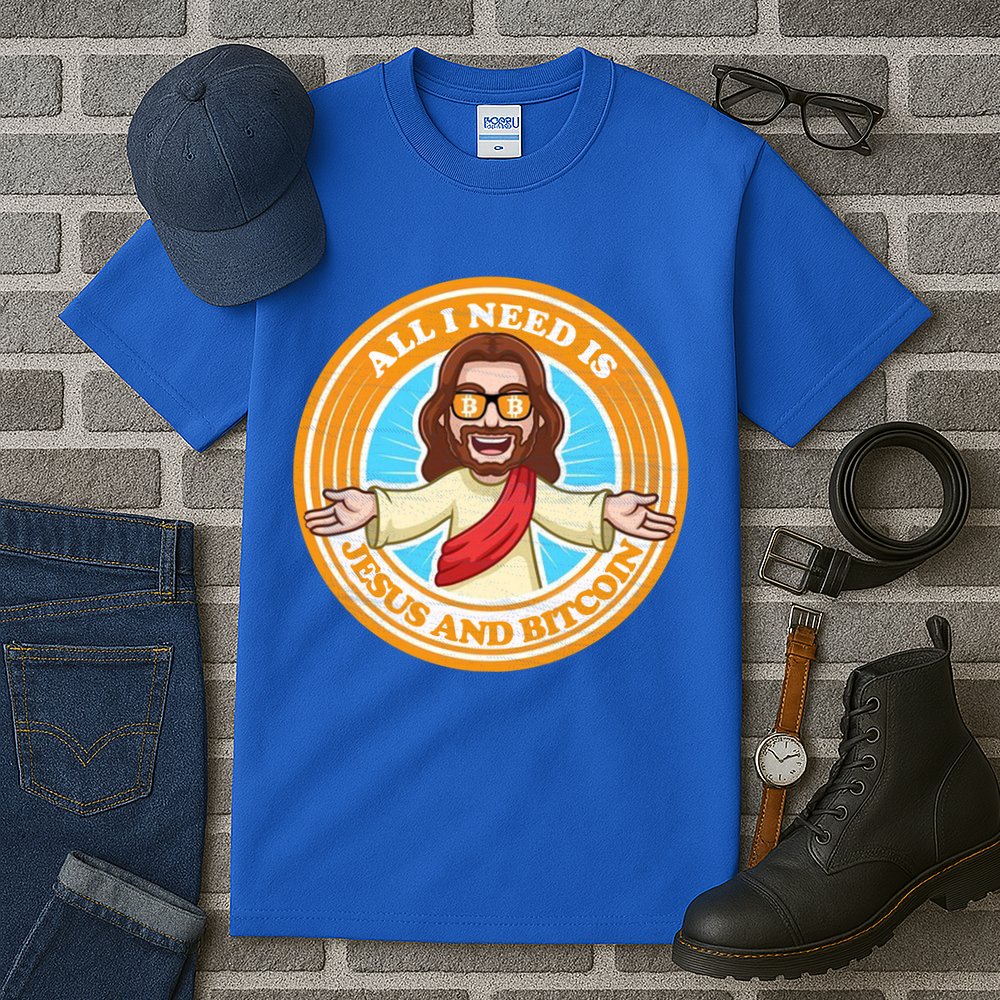All You Need Is Jesus And Bitcoin Tall T-Shirt