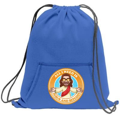 All You Need Is Jesus And Bitcoin Sweatshirt Cinch Pack Bag