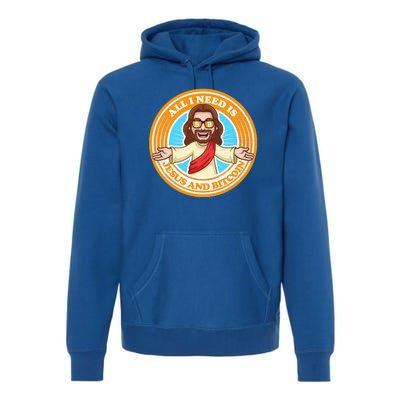 All You Need Is Jesus And Bitcoin Premium Hoodie