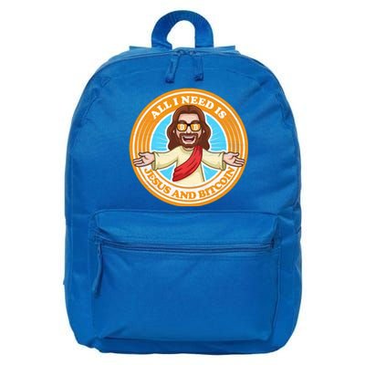 All You Need Is Jesus And Bitcoin 16 in Basic Backpack