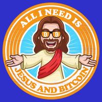 All You Need Is Jesus And Bitcoin 16 in Basic Backpack