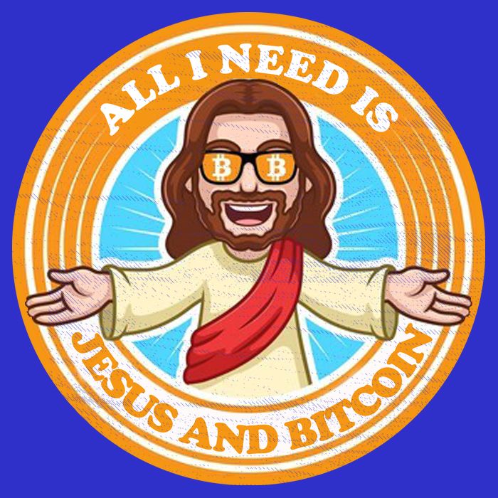 All You Need Is Jesus And Bitcoin 16 in Basic Backpack