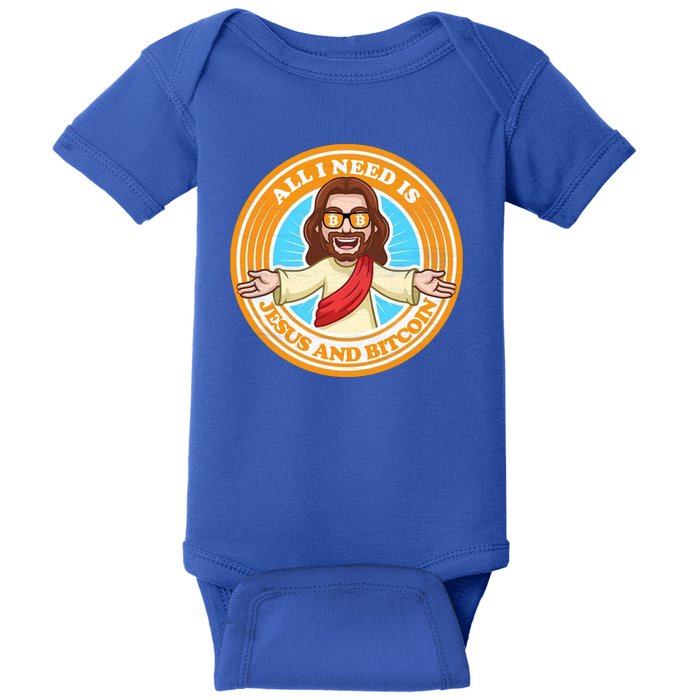 All You Need Is Jesus And Bitcoin Baby Bodysuit