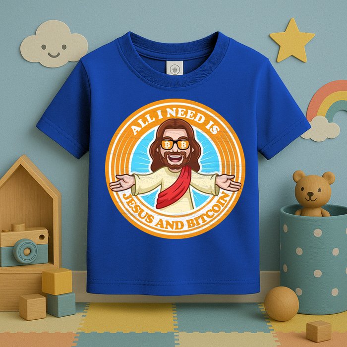 All You Need Is Jesus And Bitcoin Toddler T-Shirt