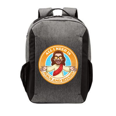 All You Need Is Jesus And Bitcoin Vector Backpack