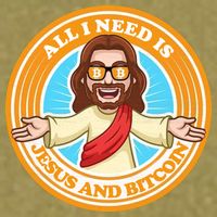 All You Need Is Jesus And Bitcoin Garment-Dyed Women's Muscle Tee