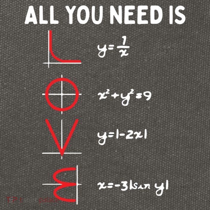 All You Need Is Love Math Valentines Day Mathematics Teacher Great Gift Cotton Canvas Backpack