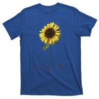 All You Need Is A Dog And Love Sunflower Paw Prints Gift T-Shirt