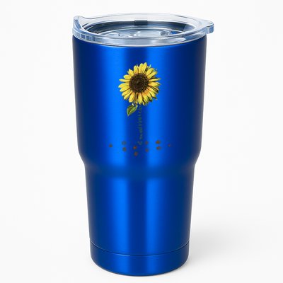 All You Need Is A Dog And Love Sunflower Paw Prints Gift Tumbler