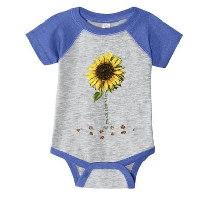 All You Need Is A Dog And Love Sunflower Paw Prints Gift Infant Baby Jersey Bodysuit