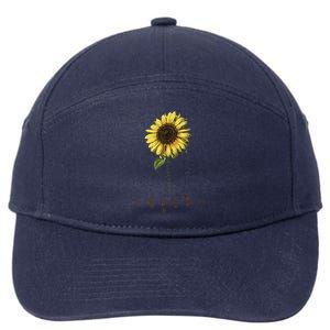 All You Need Is A Dog And Love Sunflower Paw Prints Gift 7-Panel Snapback Hat