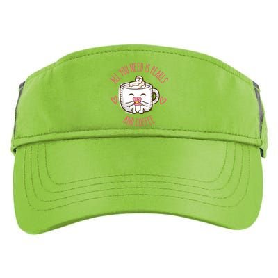 All You Need Is Pearls And Coffee Adult Drive Performance Visor