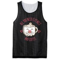 All You Need Is Pearls And Coffee Mesh Reversible Basketball Jersey Tank