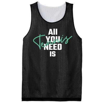 All You Need Is Tennis Love Mesh Reversible Basketball Jersey Tank