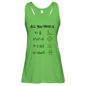 All You Need Is Love And Math Gift Ladies Essential Flowy Tank