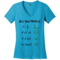 All You Need Is Love And Math Gift Women's V-Neck T-Shirt