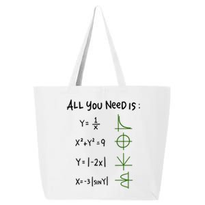 All You Need Is Love And Math Gift 25L Jumbo Tote