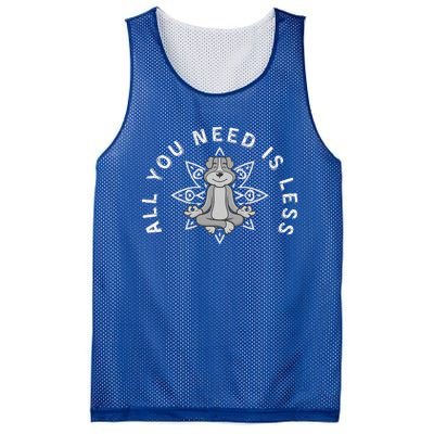 All You Need Is Less Dog Yoga Minimalist Zen Dog Mesh Reversible Basketball Jersey Tank