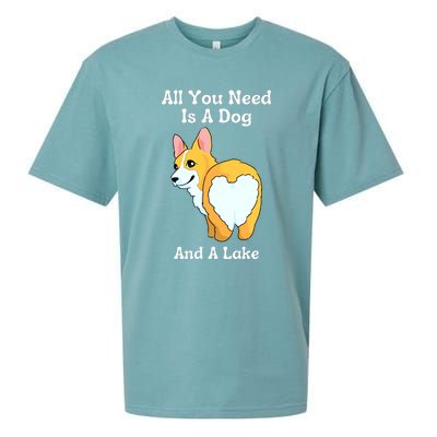 All You Need Is A Dog And A Lake Sueded Cloud Jersey T-Shirt