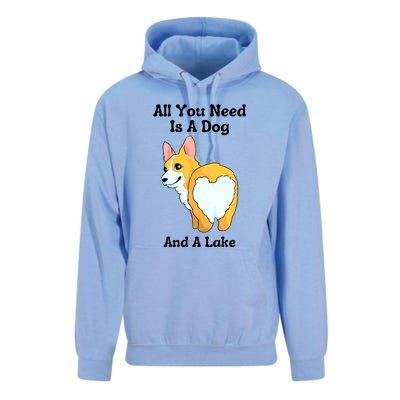 All You Need Is A Dog And A Lake Unisex Surf Hoodie