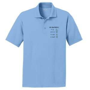 All You Need Is Love And Math Gift PosiCharge RacerMesh Polo