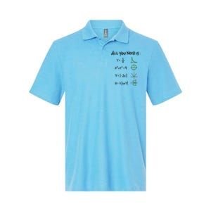 All You Need Is Love And Math Gift Softstyle Adult Sport Polo