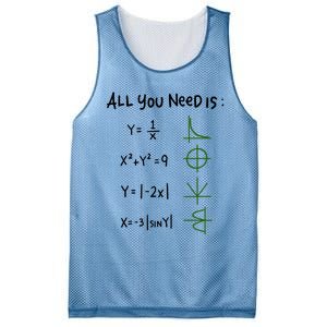 All You Need Is Love And Math Gift Mesh Reversible Basketball Jersey Tank