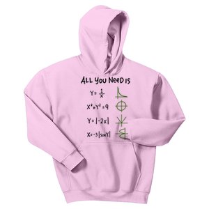 All You Need Is Love And Math Gift Kids Hoodie